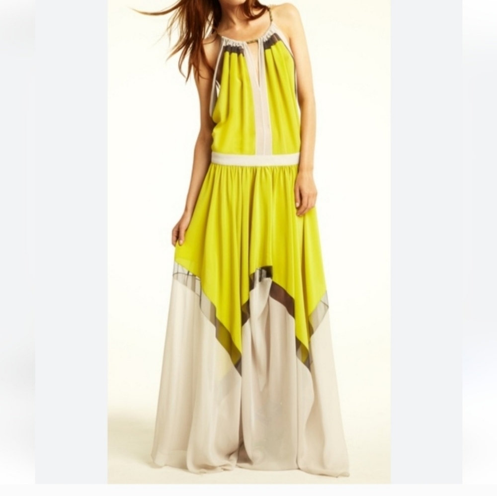 Vintage rare runway Bcbgmaxazria "SILK" Gown